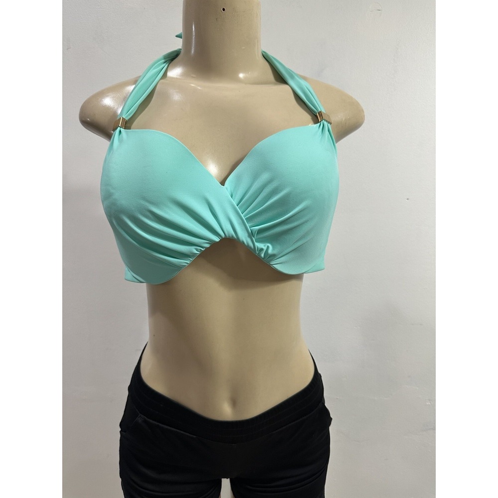 Victoria's Women Secret Swim Green The Angel Push U38 D Bikini Halter